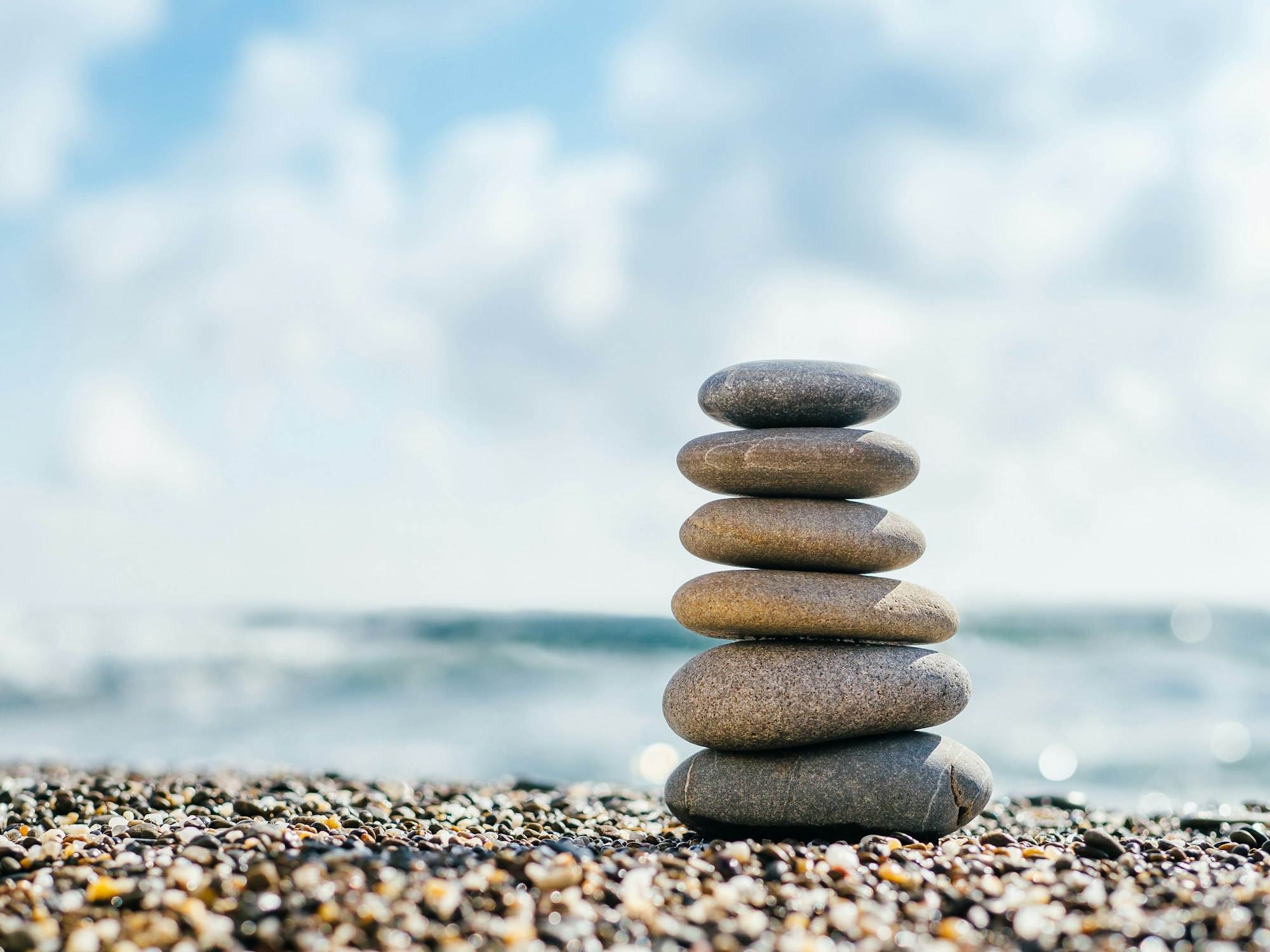Stones pyramid, stones balance. Harmony concept